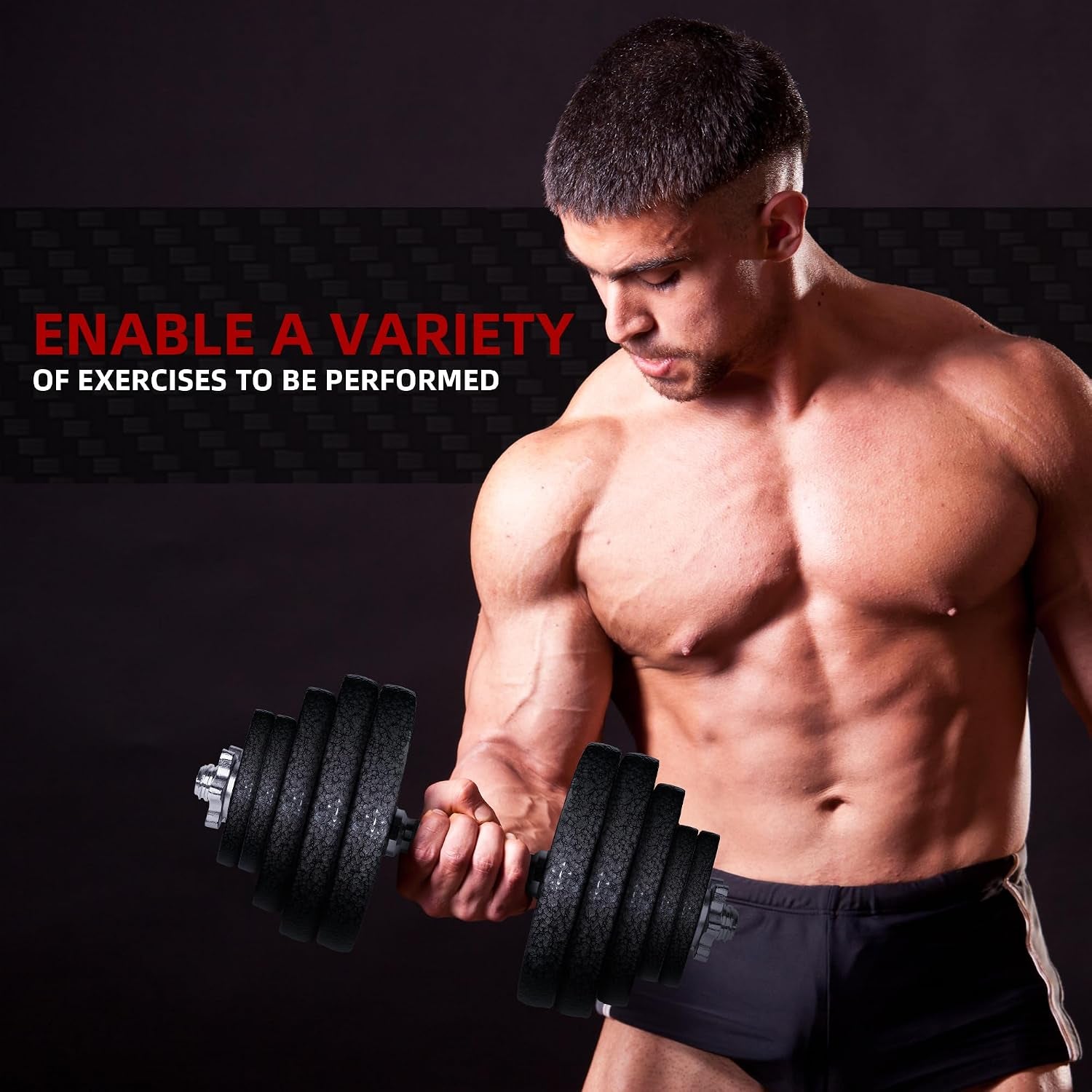 1" Standard Dumbbells Weight Plate Set for 1-Inch Dumbells Bar