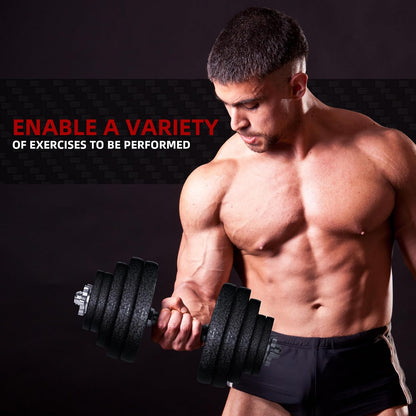 1" Standard Dumbbells Weight Plate Set for 1-Inch Dumbells Bar